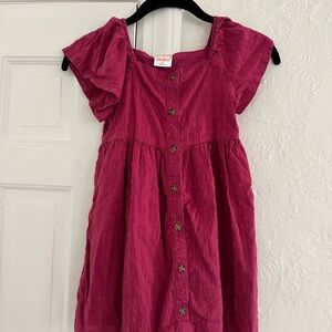 Jumping Beans Kids Dress in Rich Pink